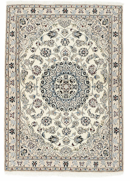  Orientalsk Nain 9La Teppe 100X144 Beige/Brun Ull, Persia/Iran