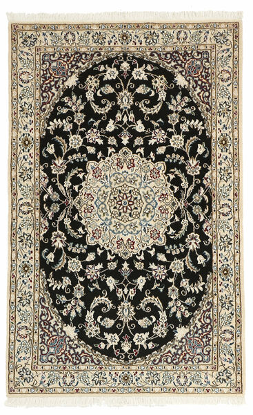  99X155 Nain 9La Teppich Schwarz/Braun Persien/Iran