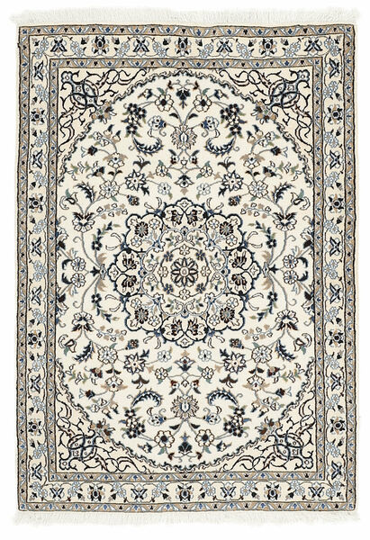 98X143 Nain 9La Vloerkleed Oosters Beige/Geel (Wol, Perzië/Iran)