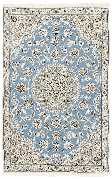 Alfombra Nain 9La 86X134 Beige/Azul Oscuro (Lana, Persia/Irán)