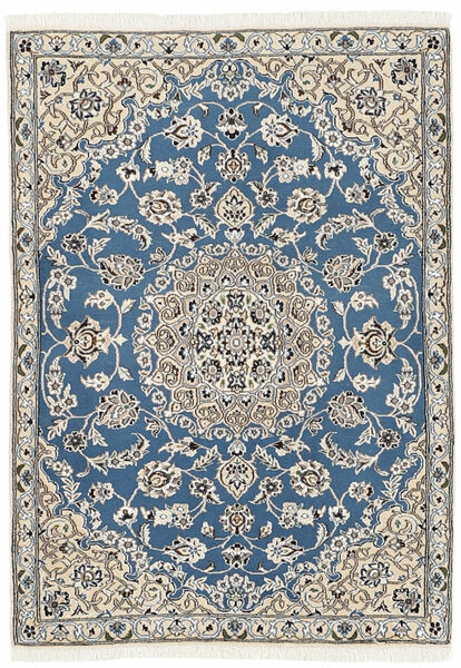  88X126 Nain 9La Teppich Dunkelgrau/Schwarz Persien/Iran