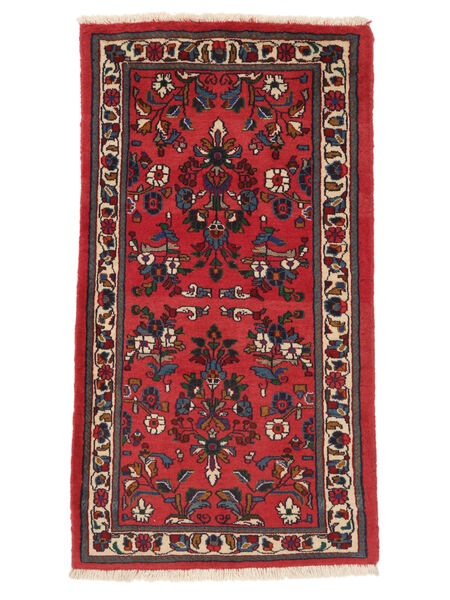  Persian Lillian Rug 68X125 Dark Red/Black Carpetvista