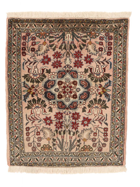  58X70 Sarough Vloerkleed Vierkant Bruin/Zwart Perzië/Iran Carpetvista