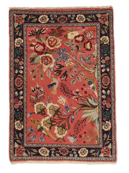 Tappeto Orientale Saruk Fine 72X100 Rosso Scuro/Nero (Lana, Persia/Iran)