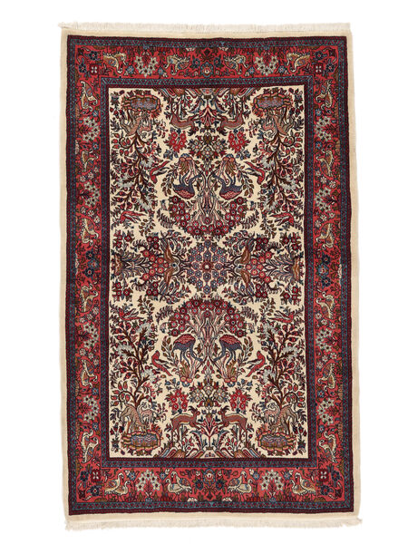 Tappeto Persiano Saruk Fine 137X223 Nero/Rosso Scuro (Lana, Persia/Iran)