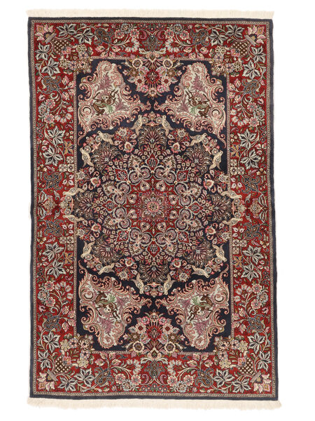 133X206 Sarough Fine Teppich Orientalischer Braun/Dunkelrot (Wolle, Persien/Iran) Carpetvista