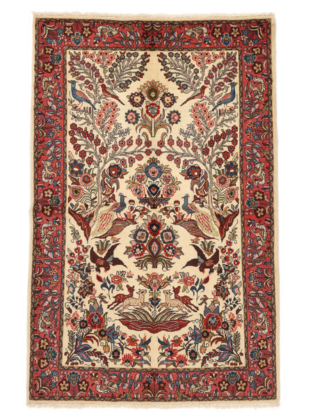 Tappeto Orientale Saruk Fine 135X220 Rosso Scuro/Marrone (Lana, Persia/Iran)