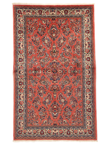 131X215 Sarough Fine Teppich Orientalischer Dunkelrot/Rot (Wolle, Persien/Iran) Carpetvista