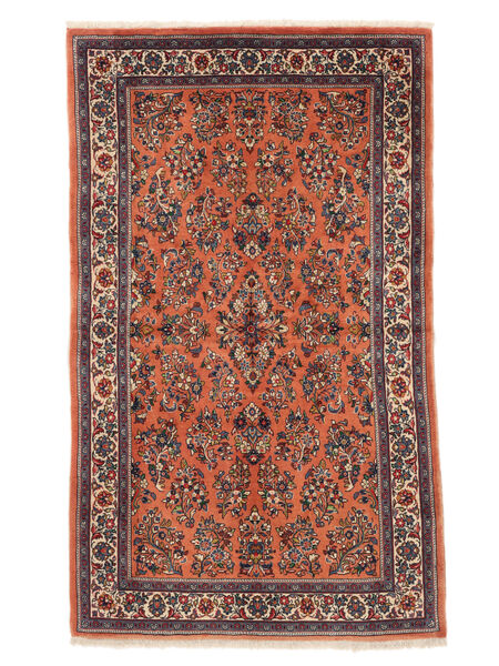 Sarough Fine Teppe 126X210 Mørk Rød/Svart Ull, Persia/Iran Carpetvista