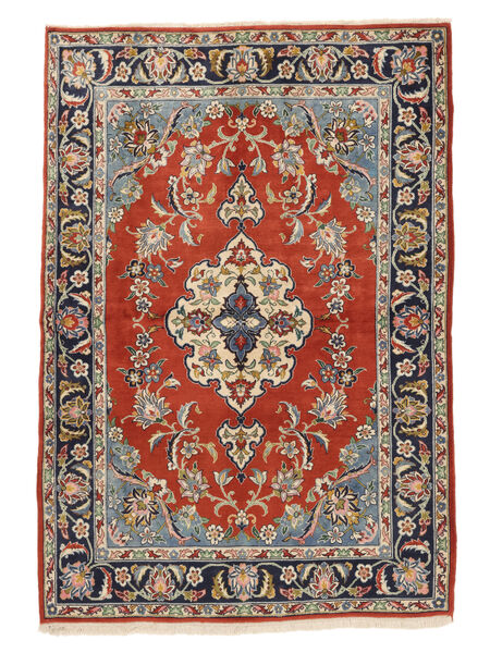 145X215 Sarough Fine Teppe Orientalsk Brun/Mørk Rød (Ull, Persia/Iran) Carpetvista