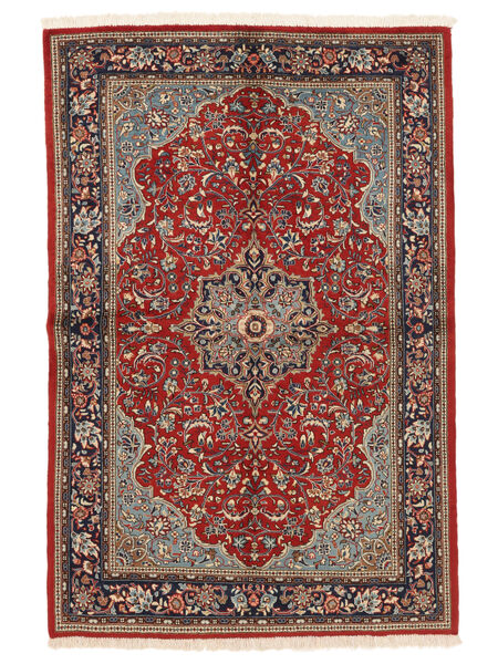 138X202 Sarough Fine Tæppe Orientalsk Mørkerød/Brun (Uld, Persien/Iran) Carpetvista