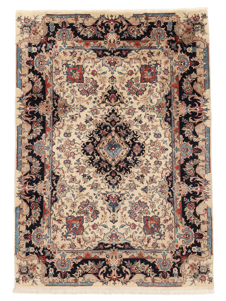 195X275 Sarouk Fine Rug Oriental Brown/Black (Wool, Persia/Iran) Carpetvista