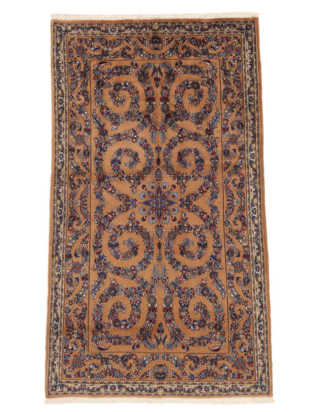  Persian Sarouk Fine Rug 145X255 Brown/Black Carpetvista