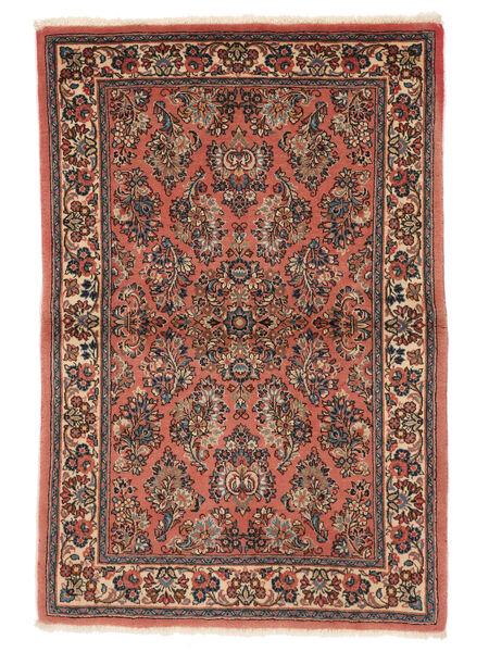 Tappeto Orientale Saruk Fine 104X154 Rosso Scuro/Nero (Lana, Persia/Iran)