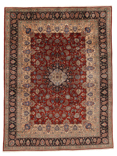 293X387 Sarouk Fine Rug Oriental Brown/Black Large (Wool, Persia/Iran) Carpetvista