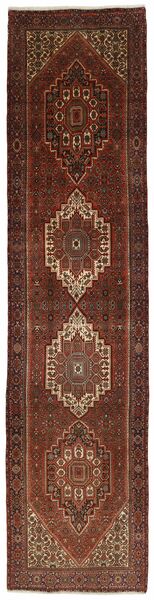  Orientalischer Gholtogh Teppich 93X387 Läufer Schwarz/Braun Wolle, Persien/Iran