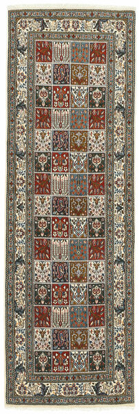 80X248 Moud Rug Oriental Runner
 Black/Brown (Wool, Persia/Iran)