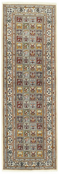  Persian Moud Rug 82X245 Runner
 Green/Brown (Wool, Persia/Iran)