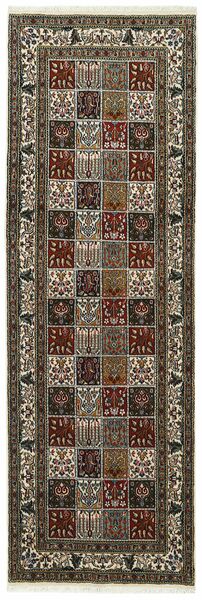 Alfombra Oriental Moud 82X248 De Pasillo Negro/Marrón (Lana, Persia/Irán)