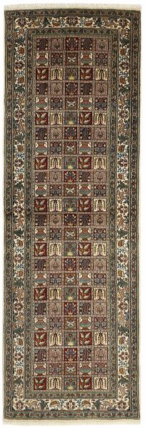 84X245 Moud Rug Oriental Runner
 Brown/Black (Wool, Persia/Iran)