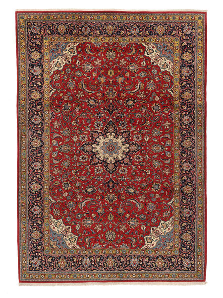 225X322 Sarough Fine Vloerkleed Oosters Donkerrood/Bruin (Wol, Perzië/Iran) Carpetvista