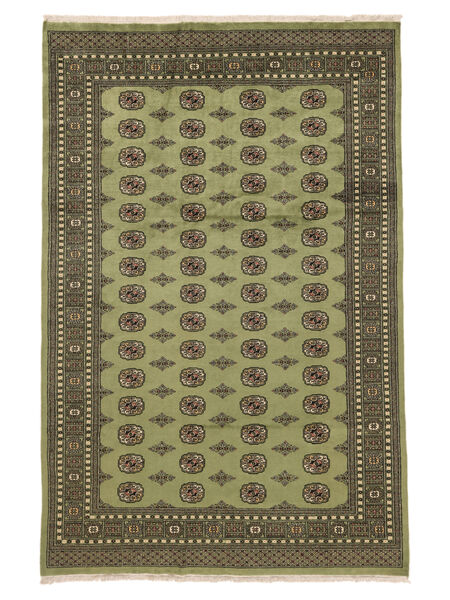 Dywan Orientalny Pakistański Bucharski 2Ply 201X307 Ciemnozielony/Czarny (Wełna, Pakistan )