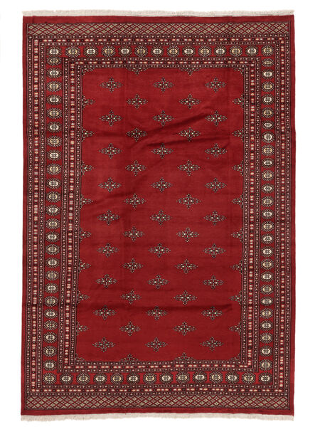 202X295 Alfombra Oriental Pakistan Bukara 2Ply Rojo Oscuro/Negro (Lana, Pakistán) Carpetvista