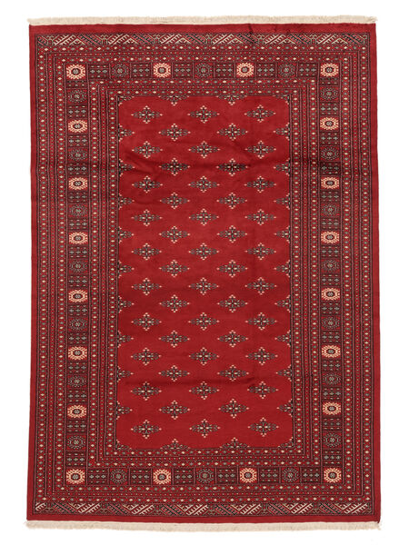 201X289 Alfombra Pakistan Bukara 2Ply Oriental Rojo Oscuro/Negro (Lana, Pakistán) Carpetvista