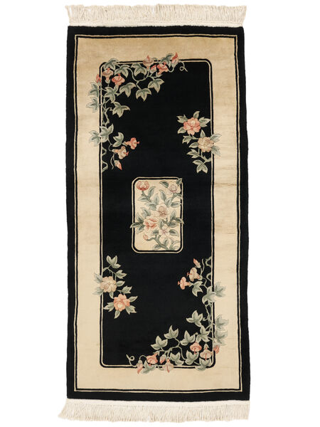  91X183 China 90 Line Rug Runner
 Black/Beige China Carpetvista