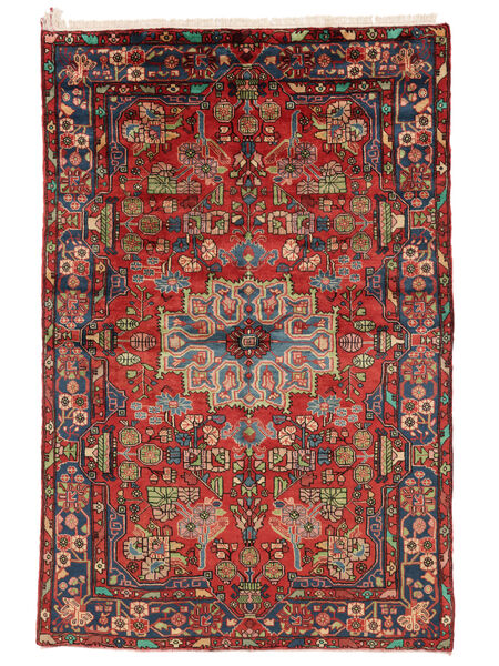 Alfombra Persa Nahavand Old 160X242 Rojo Oscuro/Negro (Lana, Persia/Irán)