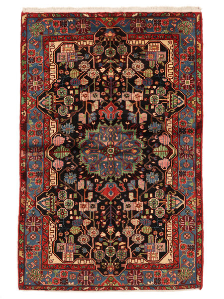  Persian Nahavand Old Rug 157X240 Black/Dark Red Carpetvista