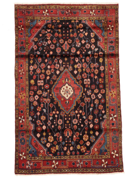  Persan Nahavand Old Covor 110X175 Negru/Dark Red Carpetvista