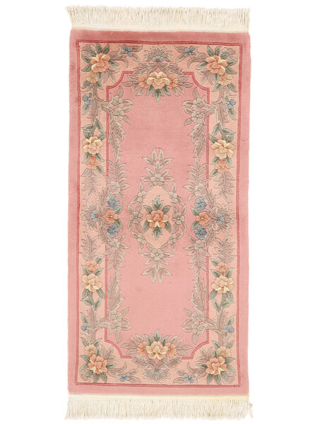  69X137 Medallion Small China 90 Line Rug Wool, Carpetvista