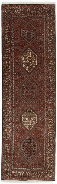 83X263 Tappeto Orientale Bidjar Passatoie Nero/Marrone (Lana, Persia/Iran)