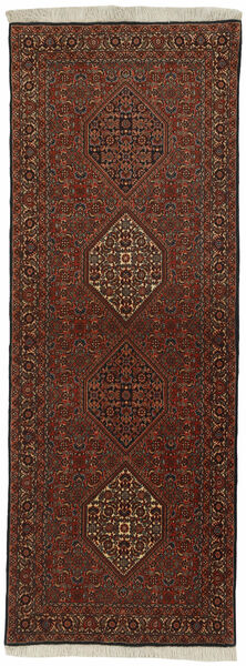  Persian Bidjar Rug 85X227 Runner
 Black/Dark Red (Wool, Persia/Iran)