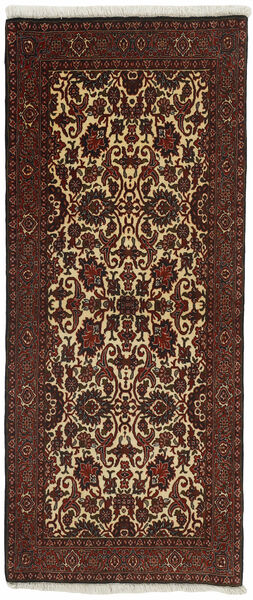 83X197 Bidjar Tæppe Orientalsk Løber Sort/Orange (Uld, Persien/Iran)