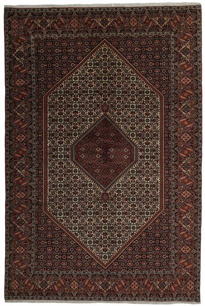 198X305 Bidjar Vloerkleed Oosters Zwart/Bruin (Wol, Perzië/Iran)