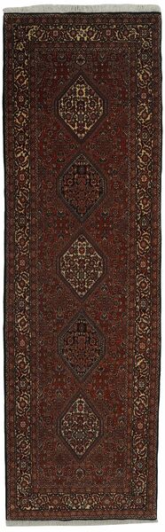 Alfombra Bidjar 91X305 De Pasillo Negro/Marrón (Lana, Persia/Irán)