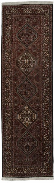  Persian Bidjar Rug 88X298 Black/Brown