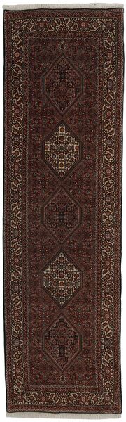 Tappeto Bidjar 85X288 Passatoie Nero/Marrone (Lana, Persia/Iran)