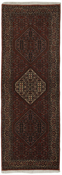 Tappeto Persiano Bidjar 80X232 Passatoie Nero/Marrone (Lana, Persia/Iran)