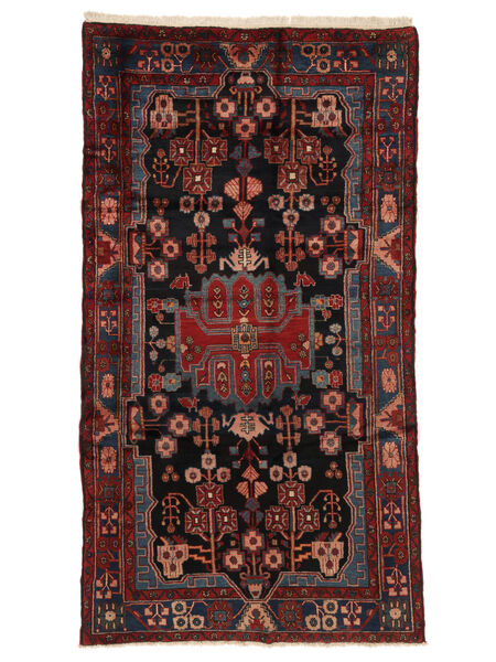  163X290 Medallion Nahavand Old Rug Wool, Carpetvista