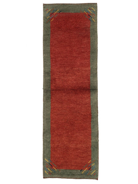 Tapete Persa Gabbeh Rustic 61X195 Passadeira Vermelho Escuro/Amarelo Escuro (Lã, Pérsia/Irão)