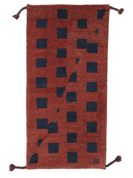 Tappeto Gabbeh Rustic 60X120 Rosso Scuro/Nero (Lana, Persia/Iran)