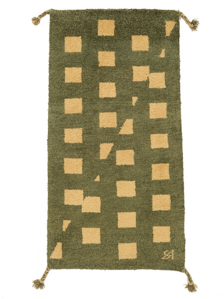  Persisk Gabbeh Rustic Teppe 60X120 Mørk Gul/Oransje (Ull, Persia/Iran)