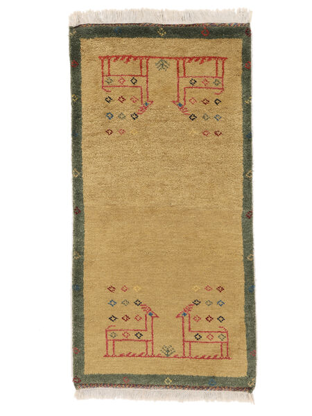 Alfombra Gabbeh Rustic 61X122 Marrón/Naranja (Lana, Persia/Irán)