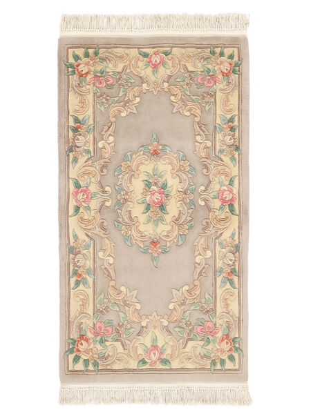  Oosters China 90 Line Vloerkleed 91X162 Beige/Oranje Wol, China Carpetvista