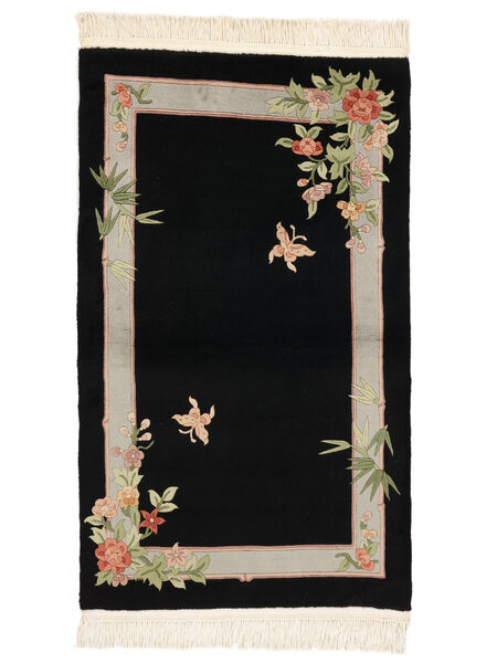  91X152 China 90 Line Rug Black/Orange China Carpetvista