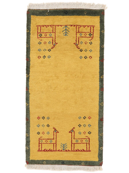 62X124 Gabbeh Rustic Vloerkleed Modern Oranje/Bruin (Wol, Perzië/Iran) Carpetvista