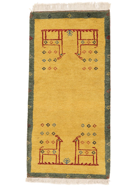 59X121 Alfombra Gabbeh Rustic Moderna Naranja/Amarillo Oscuro (Lana, Persia/Irán) Carpetvista